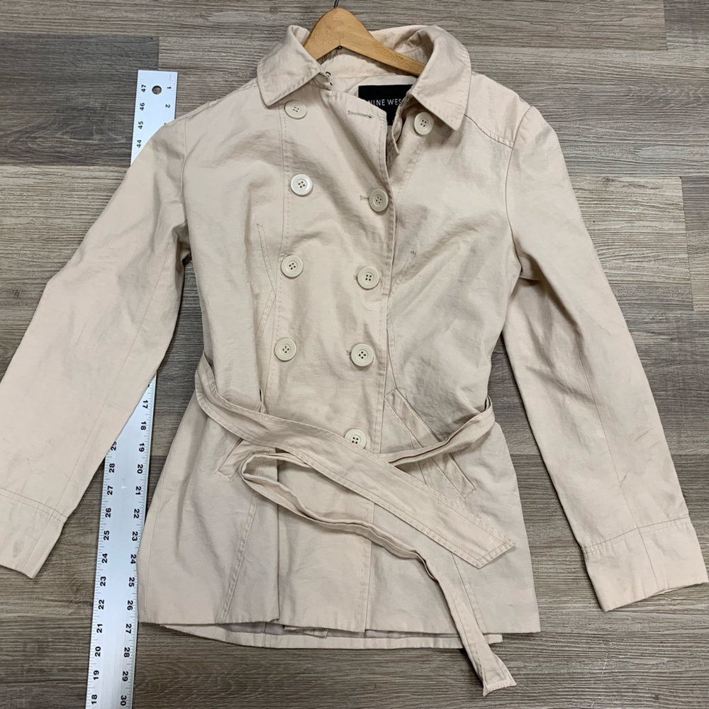 Nine West Light Beige Trench Coat